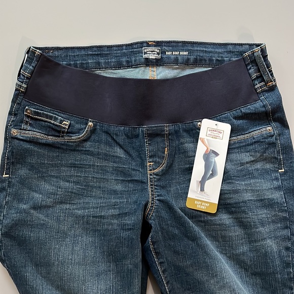 NWT Signature by Levi Strauss Baby Bump Skinny Jeans size M - Picture 3 of 8
